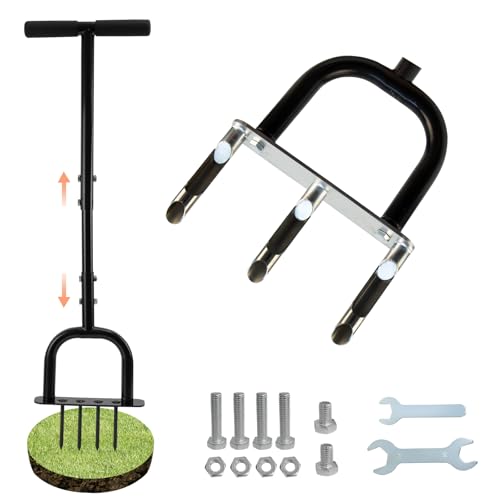 2-in-1 Lawn Spike Aerator Manual Lawn Aerators