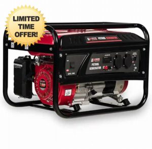 Excel Power 3kW Open Frame Petrol Generator Recreational Camping And Medium Duty Professional Work 2 Year Warranty