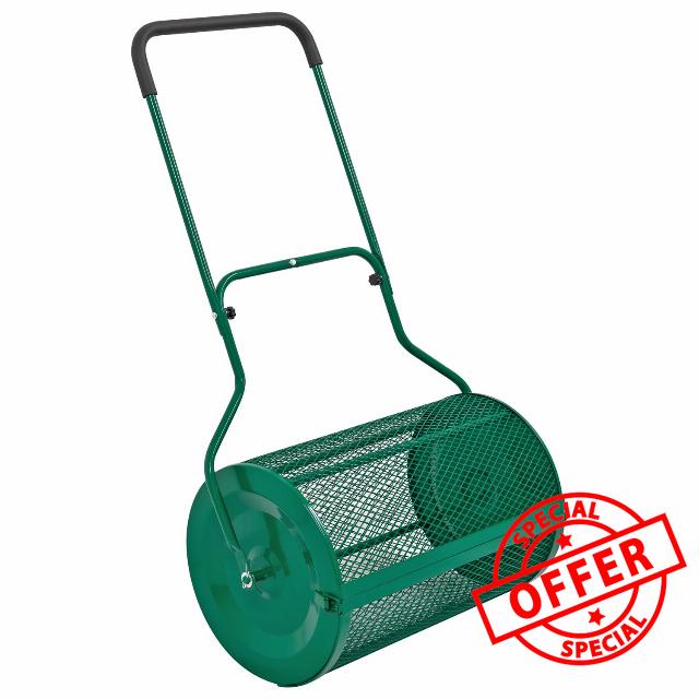 Woodside 27” Compost Spreader – 76L Garden Lawn Soil