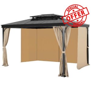 VEVOR Gazebo Curtains Outdoor
