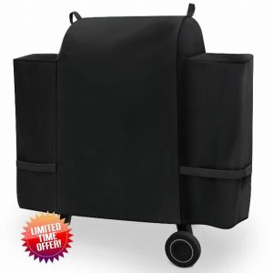Grill Cover for Traeger Ironwood 650 BAC505 Wood Pellet Smoker Replacement Parts Full Length 600D Waterproof Outdoor BBQ Covers Grilling Accessory