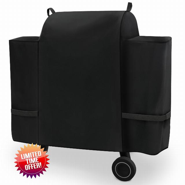 Grill Cover for Traeger Ironwood 650 BAC505 Wood Pellet Smoker Replacement Parts Full Length 600D Waterproof Outdoor BBQ Covers Grilling Accessory