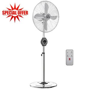 HOMCOM 16" Metal Pedestal Fan