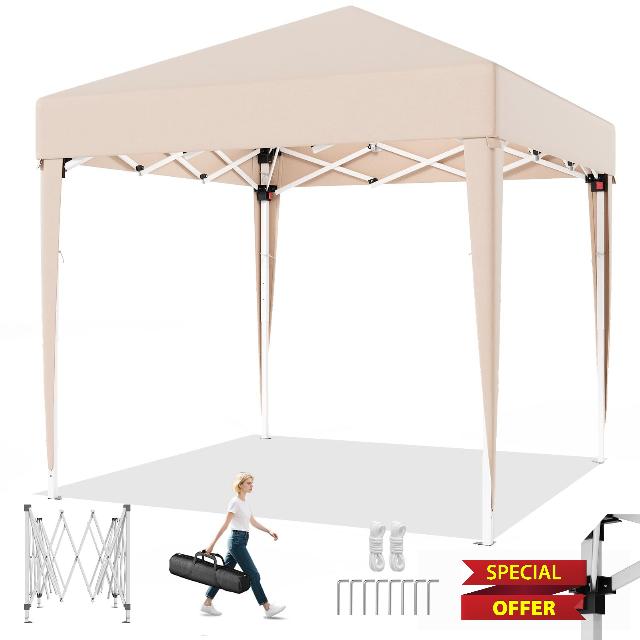 TRIUMPHKEY Pop Up Gazebo 2m x 2m with Three Height Adjustable