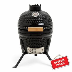 Neo Kamado 13" Ceramic Mini BBQ Grill Smoker Egg Charcoal Cooking Oven