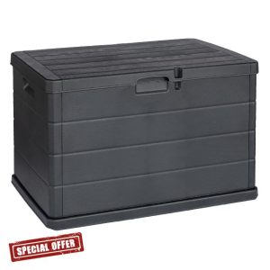 URBNLIVING 200L Large Lockable Garden Storage Box - Outdoor Chest for Cushions