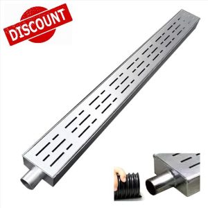 Exterior Gutter Drainage Trench For Slim Exterior Gutter With End Caps/Outlet