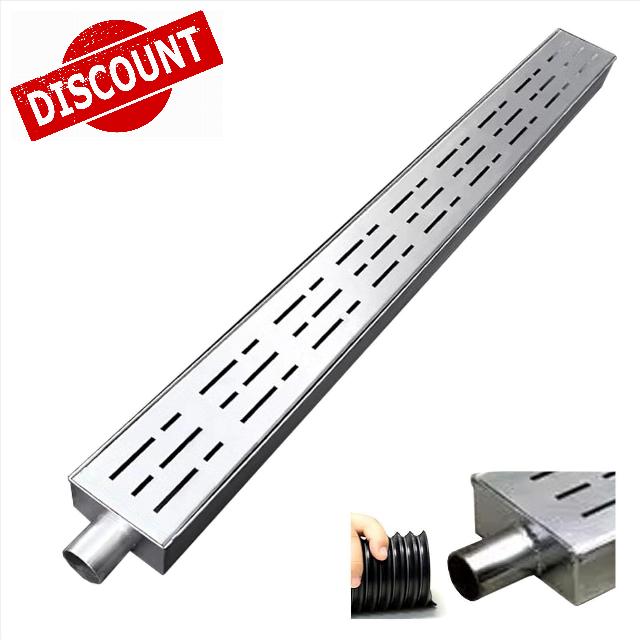 Exterior Gutter Drainage Trench For Slim Exterior Gutter With End Caps/Outlet