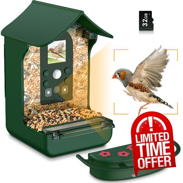 Rkdely Smart Bird Feeder Camera