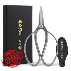 Wazakura Ishihara Sensei Bonsai Scissors 180mm (7.09") Made in Japan