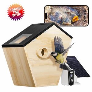 Eyrizon Smart Bird House with 5MP HD Camera