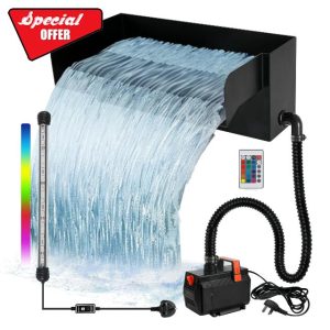 Pond Waterfall Filter Kit with 45W 3000L/H Pump