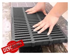 Drain Grate Covers for Outdoor Use - Heavy Duty Resin Plastic