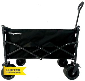 Requena Folding Wagon with Wide Wheels – Portable Trolley for Camping