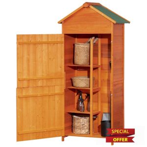 Outsunny Wooden Outdoor Storage Shed