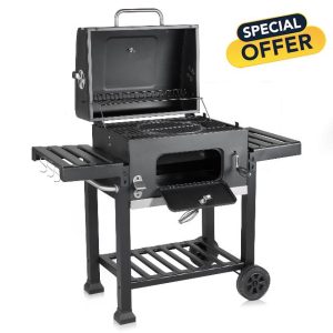 Fire Mountain Everest Pro Height Adjustable Premium Charcoal BBQ