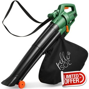 Pelle & Sol 3300W Corded Leaf Blower and Vacuum - 3-in-1 Garden Vacuum