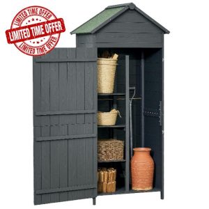 Outsunny Wooden Outdoor Storage Shed