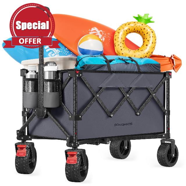 SONGMICS Foldable Trolley