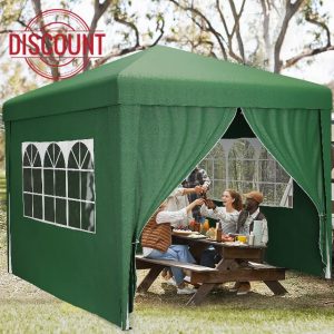 YITAHOME 3x3Meter Outdoor Pop Up Gazebo with Sides and Windows