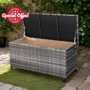 Club Rattan Outdoor Wicker Storage Box