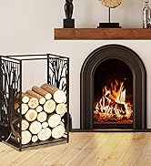 Outsunny Smokeless Fire Pit, 45cm Portable Wood Burning Firepit with Poker for Garden Camping Bon...