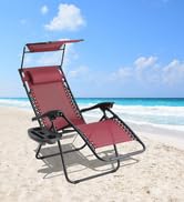 Straame Garden | Zero Gravity Chair | Set of 2 | Heavy Duty Textoline | Outdoor & Garden Sunloung...