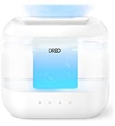 Dreo 25 Inch Electric Heaters for Home, 70° Oscillating Fan Heater with Remote, 32dB Silent Ceram...