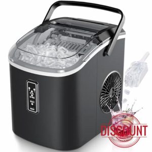 EUHOMY Small Ice Maker Machine - Ready in 6 Minutes