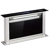 Klarstein Barett island cooker hood - kitchen extractor fan, extractor hood, Ø 35cm, 190 W Motor,...