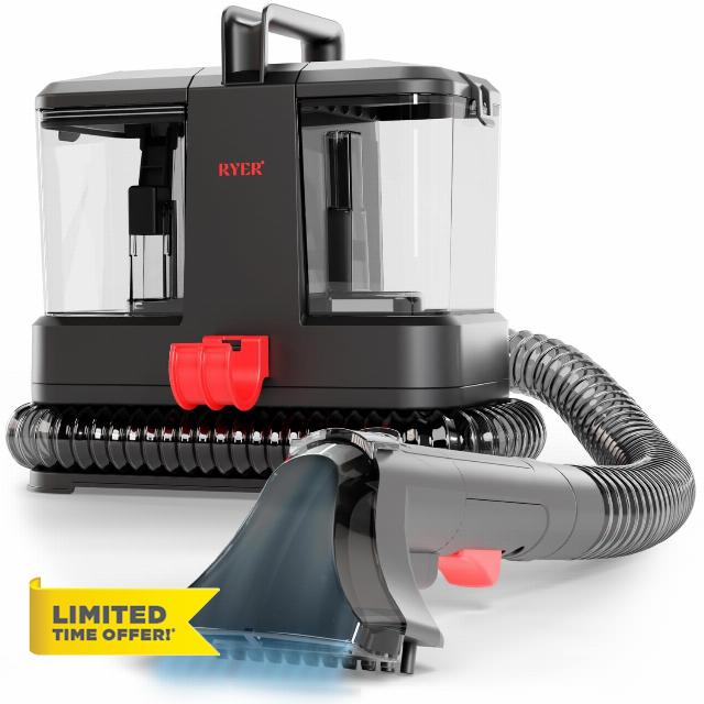 RYER Spot Cleaner & Carpet Cleaner Machine – Dual Tank with 0.8L Volume – Sofa and Mattress Cleaner – For Carpets