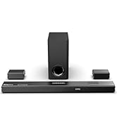 HYE 2.1Ch Soundbar with Subwoofer - 60W Bluetooth Soundbar, Wired Subwoofer, HDMI & USB Connectiv...