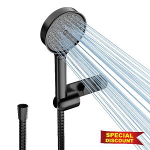Cobbe Hard Water Filter Shower Head and 1.5m Hose with Holder