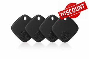 4 Pack Oscanna Bluetooth Tracker – compatible with Apple Find My Network
