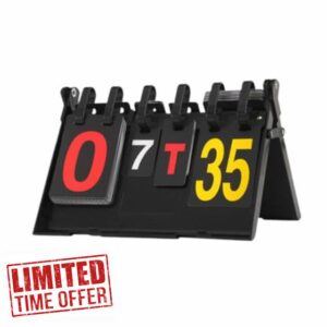 Tabletop Scoreboard Scoreboard Flipper Flip Score Keeper Scorekeeper for Games Football Competition Volleyball Outdoor Sports