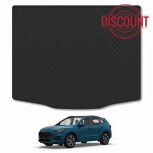 Car Mat Co Rubber Boot Liner Compatible with Ford Kuga (2019+) Tailored Fit Heavy-Duty Premium 3mm Rubber Protector Boot Mat