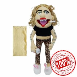 Jeffy Puppet Plush Toy | Jeffy's Dad/Mom Puppet Interactive Toys | Jeffy Stuffed Plushies Doll with Working Mouth | Early Education Jeffy's Hand Puppets Toy for Kids Preschoolers