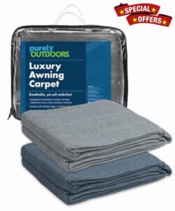 Purely Outdoors Luxury Awning Carpet Breathable Treadlite Groundsheet Footprint for Tents/Awnings - Campervan