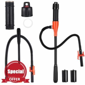 WiMas Battery Operated Liquid Transfer Pump Portable Fuel Pump Hand Held Electric Liquid Siphon Pump