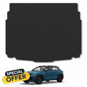 Car Mat Co Rubber Boot Liner Compatible with VW T-Roc (2017+) Tailored Fit Heavy-Duty Premium 3mm Rubber Protector Boot Mat