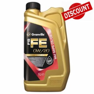 Granville FS-FE 0W/20 Fully Synthetic Engine Oil – 1L | Advanced Fuel-Efficient C5/C6 Lubricant Engine Oil for Modern Petrol and Diesel Engines – Compatible with LSPI Protectio