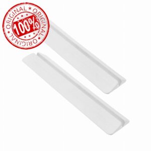 PartyKindom 2Pcs Gate Support Feet Floor Transition Strip for Doorway Ramp White Kick Guard for Stairways Pet Fences Gates Easy Installation and Fi