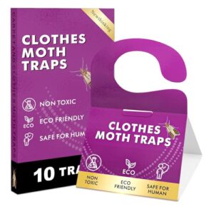 Odourless Paper Pheromone Moth Traps for Wardrobes Indoors Carpets Pantry