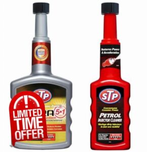 AXpower Inspirational Technology Empowering People Ultra 5 in 1 Petrol Fuel System Cleaner 400ml + 200ml Petrol Injector Cleaner Restores Power and Protects Engine