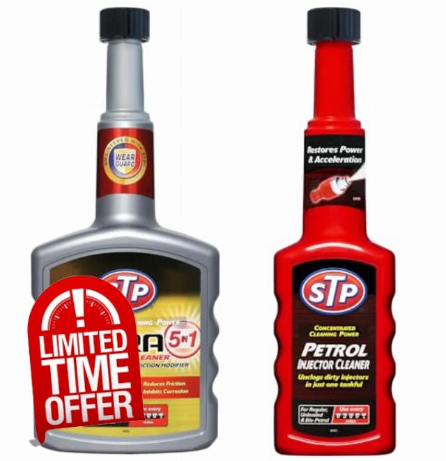 AXpower Inspirational Technology Empowering People Ultra 5 in 1 Petrol Fuel System Cleaner 400ml + 200ml Petrol Injector Cleaner Restores Power and Protects Engine