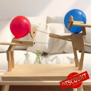 2-Player Balloon Bamboo Man Battle Game - Boom Boom Balloon Game