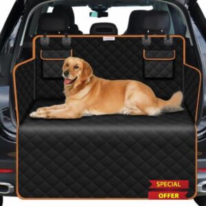 Xtremeauto Waterproof Car Boot Liner with Orange Trim - Universal Fit
