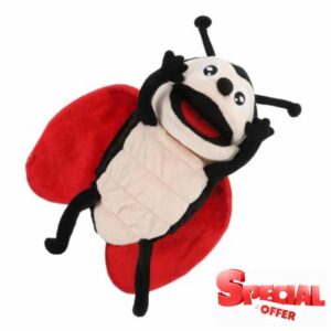 BESTonZON Ladybug Hand Puppet Plush Figure Toys Hand Puppet Toy Butterfly Hand Puppets Stuffed Animal Toys Story Telling Puppet Hand Puppet for Insect Hand Puppet Hand Toy Pp Cotto