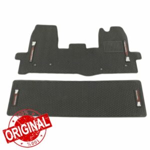 UK Custom Covers RM456-922 Tailored Rubber Front & Rear Floor Mats Heavy Duty Black - To Fit Ford Transit Van MK8 (2014 Onwards)