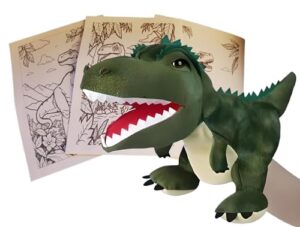 Playtime & Motor Skill Building 3 Colouring Pages included Mosasaurus